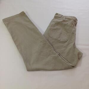 Carhartt 102291 Relaxed Fit Mens Tan/Khaki Cotton Blend Pants Size 34×34 (34×32)